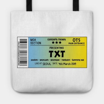 Txxt Concert Ticket Tote Official Tomorrow X Together Merch