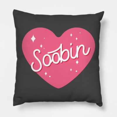 Txt Soobin Name Heart Throw Pillow Official Tomorrow X Together Merch