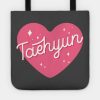 Txt Taehyun Heart Typography Tote Official Tomorrow X Together Merch