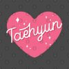 Txt Taehyun Heart Typography Tapestry Official Tomorrow X Together Merch