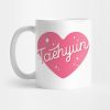 Txt Taehyun Heart Typography Mug Official Tomorrow X Together Merch