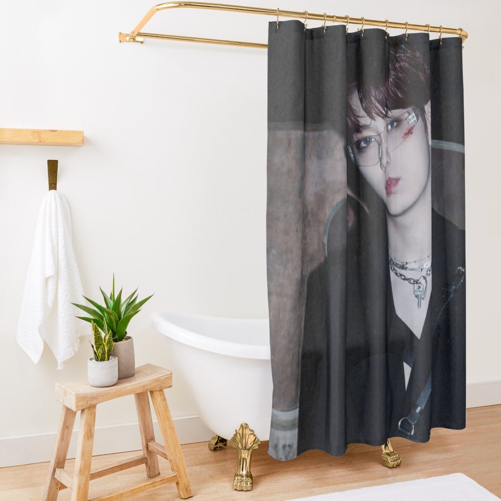 Soobin - Txt (투모로우바이투게더) Halloween Shower Curtain Official Tomorrow X Together Merch