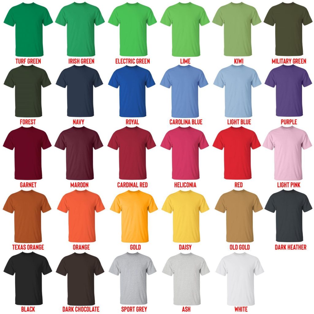 t shirt color chart - Tomorrow X Together Merch